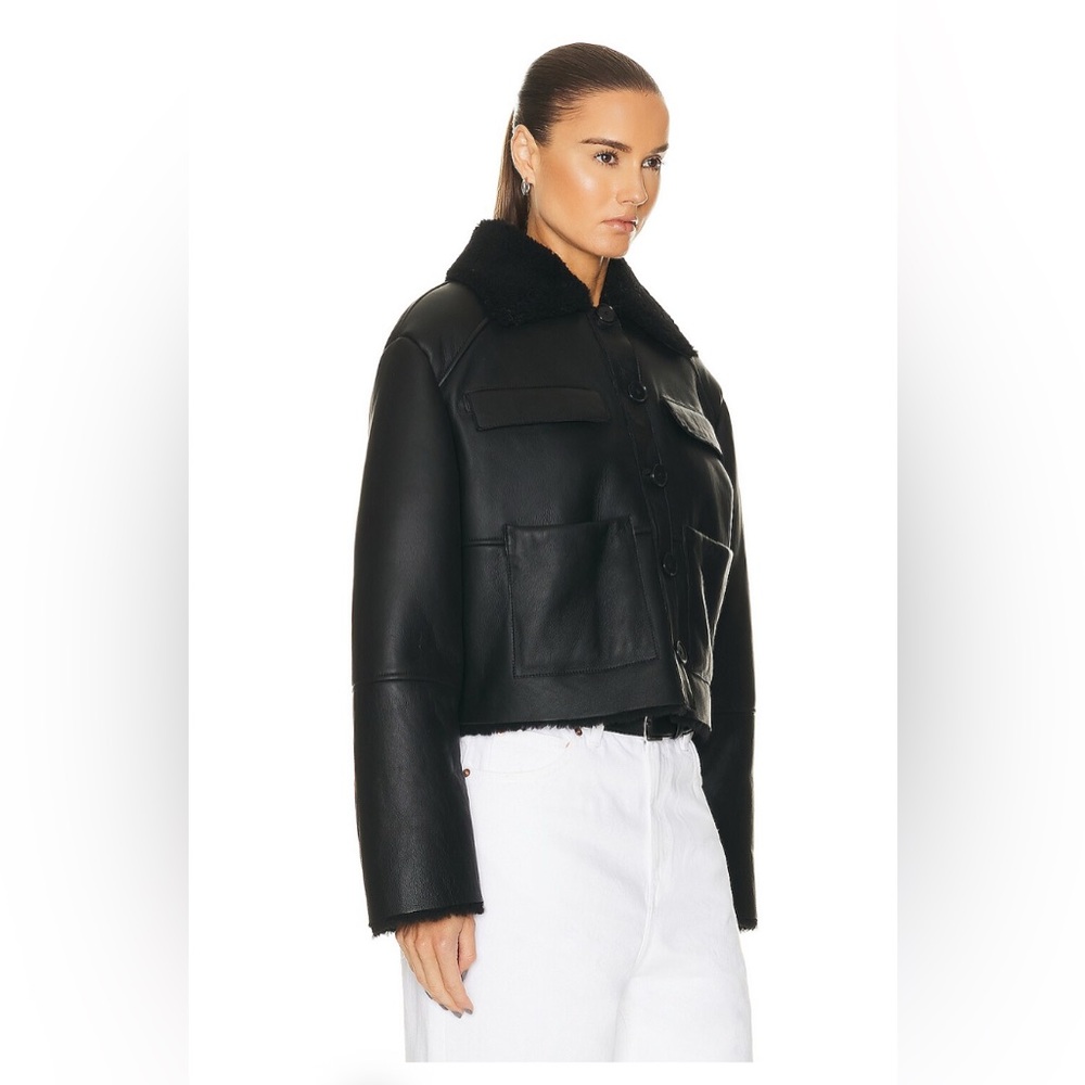 LOULOU DE SAISON Studio Black Leather Jacket